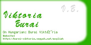 viktoria burai business card